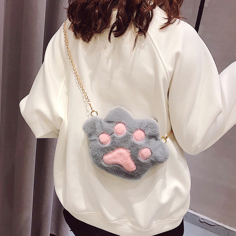 Plush Cat Paw Purse | Best Kawaii Shop 2023