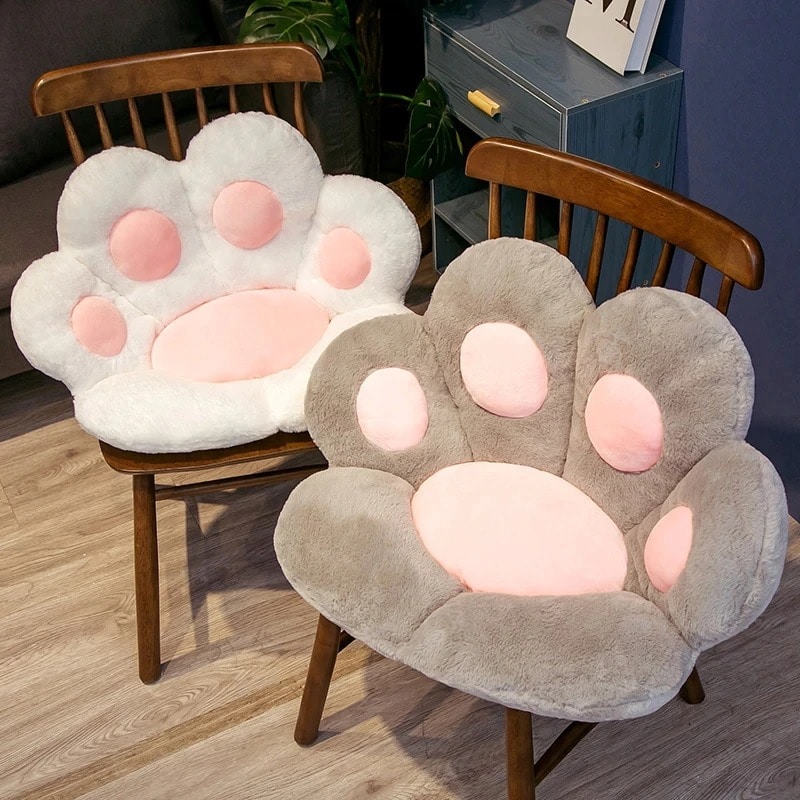 Kawaii Cat Paw Gaming Chair Cushion