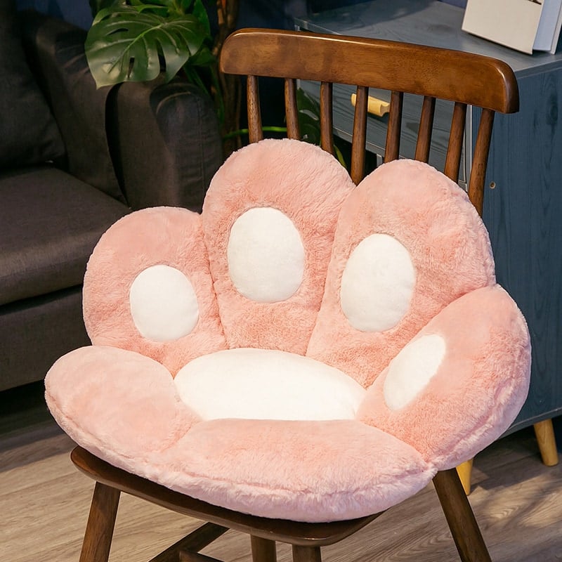 cat paw chair pillow