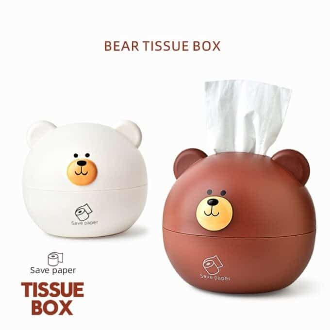 kawaii bear tissue box