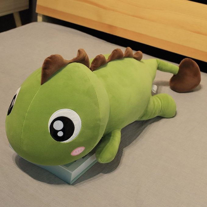giant dinosaur plush pillow, kawaii dinosaur plush jumbo, huge cute dinosaur plush toy, 48 inch stuffed animals, large stuffed animals to sleep with