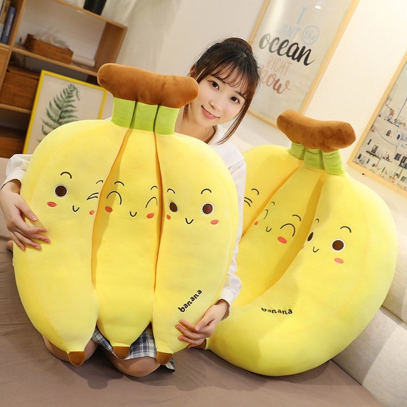 Cute Stuffed Banana Plush Toy Cushion Decorative Pillow 35cm or 45cm or 55cm 