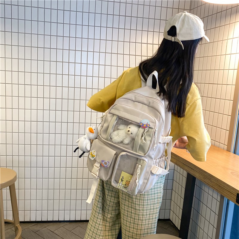 korean aesthetic backpack