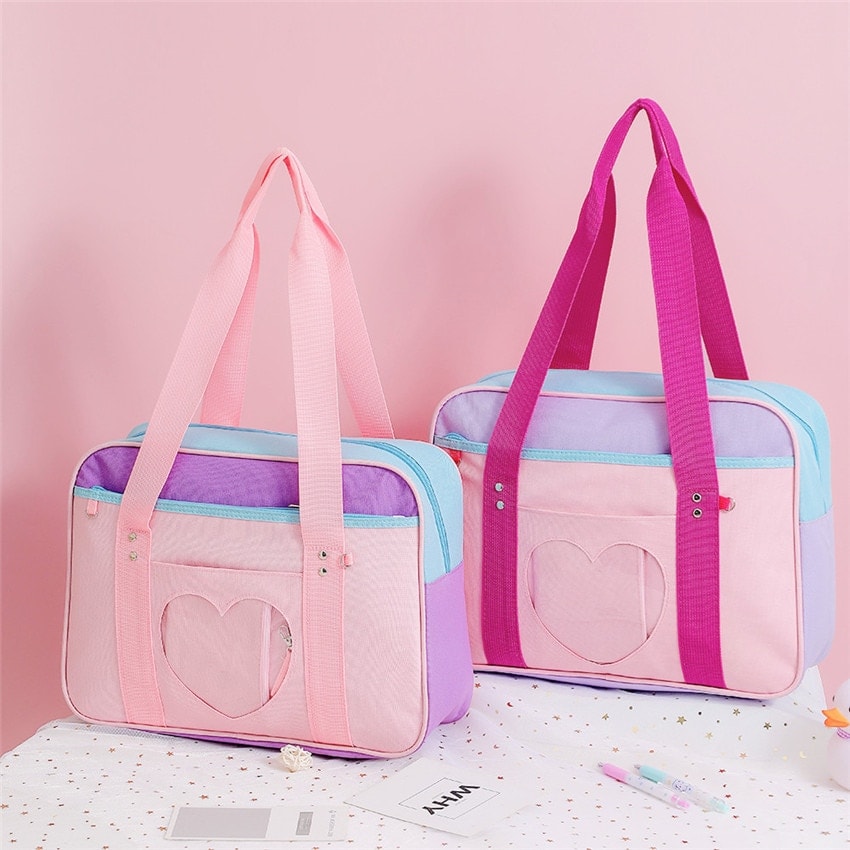 kawaii handbag pink purple