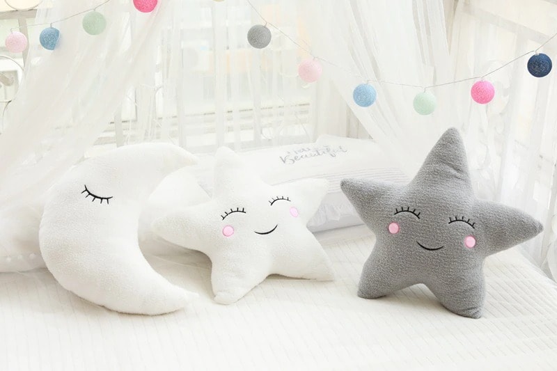 cute moon pillow