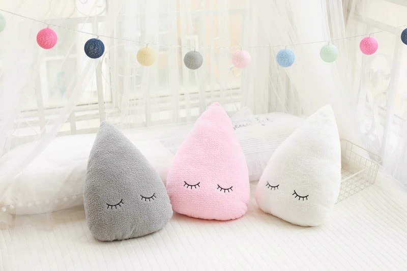 cute raindrop pillow