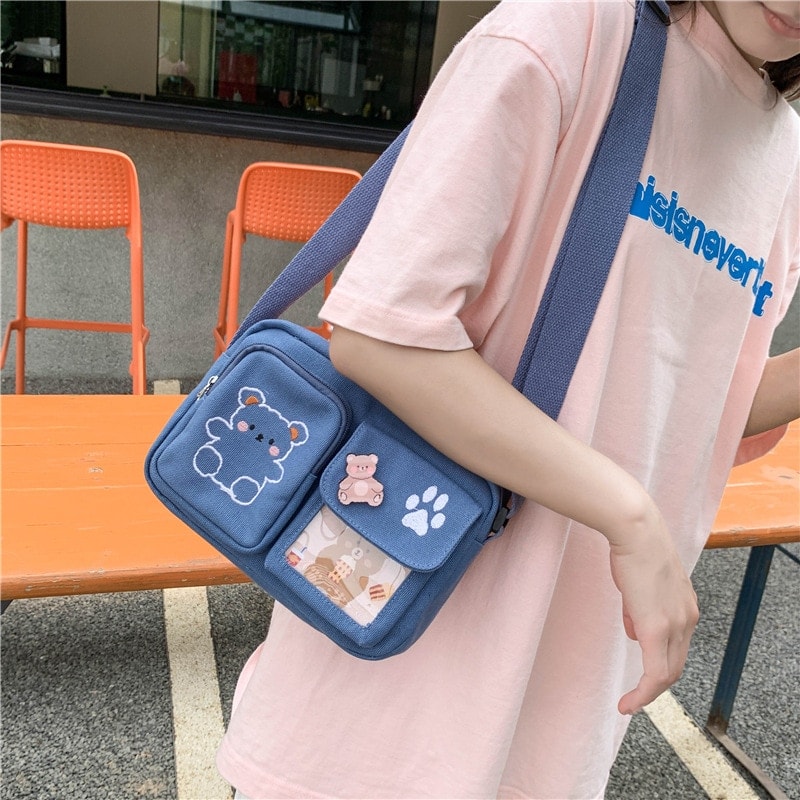 Cute Messenger Bag with accessories – KUMA Stationery & Crafts