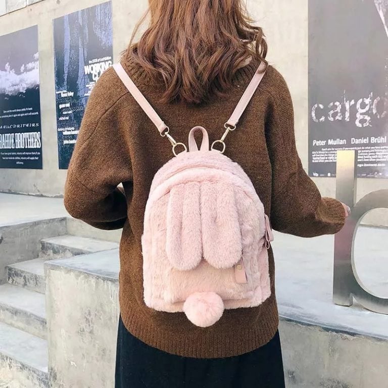 Fluffy Bunny Backpack | Best Kawaii Shop 2023